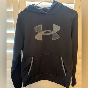 Under Armour Black Pullover with Gray Logo Accent